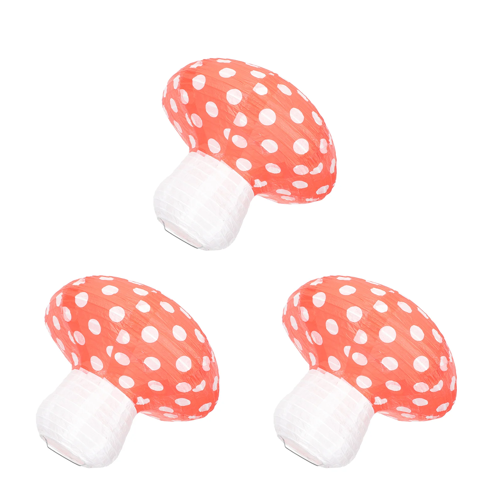 

3Pcs Mushroom-shaped Lantern Festival Hanging Lanterns Party Layout Props