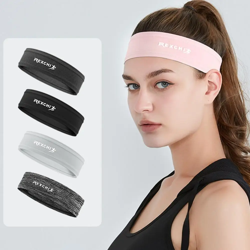 

Outdoor Sports Headband Portable Fitness Hair Bands Man Woman Hair Wrap Brace Elastic Cycling Yoga Running Exercising Sweatband