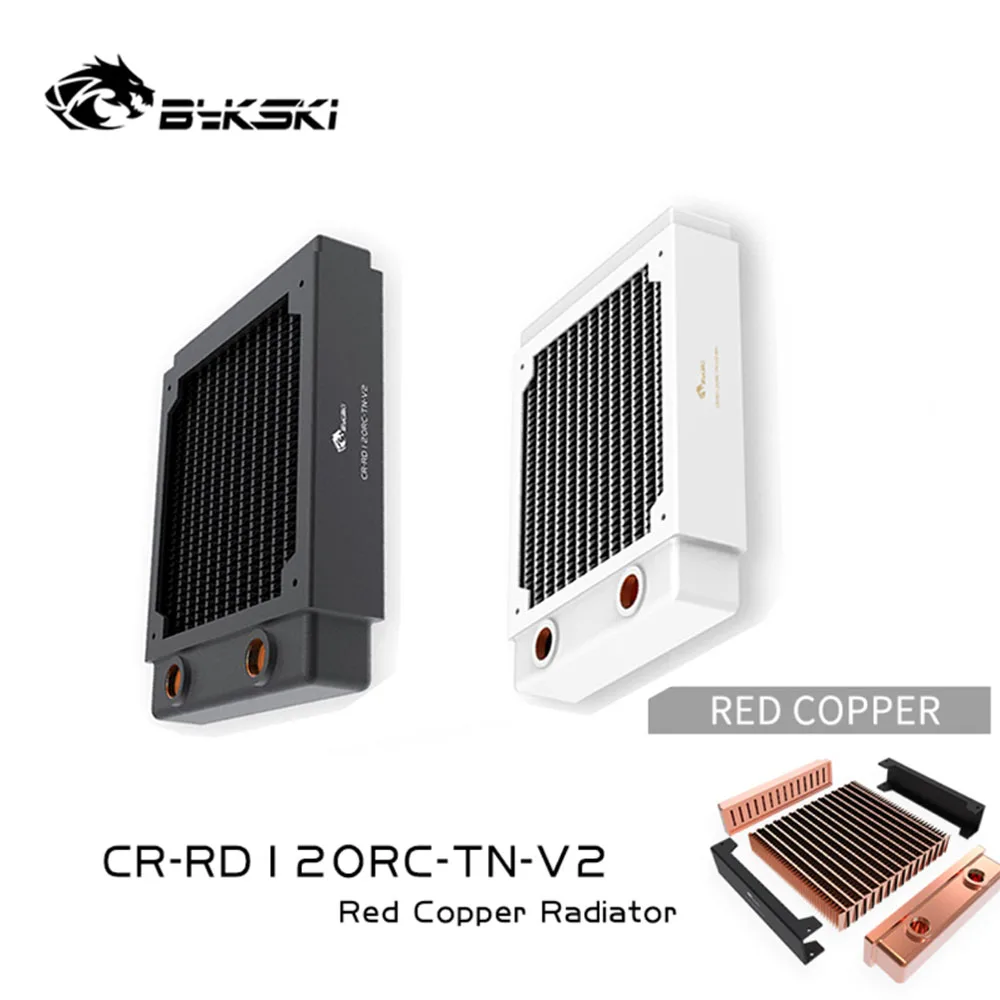 

Bykski 120mm Copper Radiator RC Series High-performance Heat Dissipation 30mm Thickness for 12cm Fan Cooler, CR-RD120RC-TN-V2