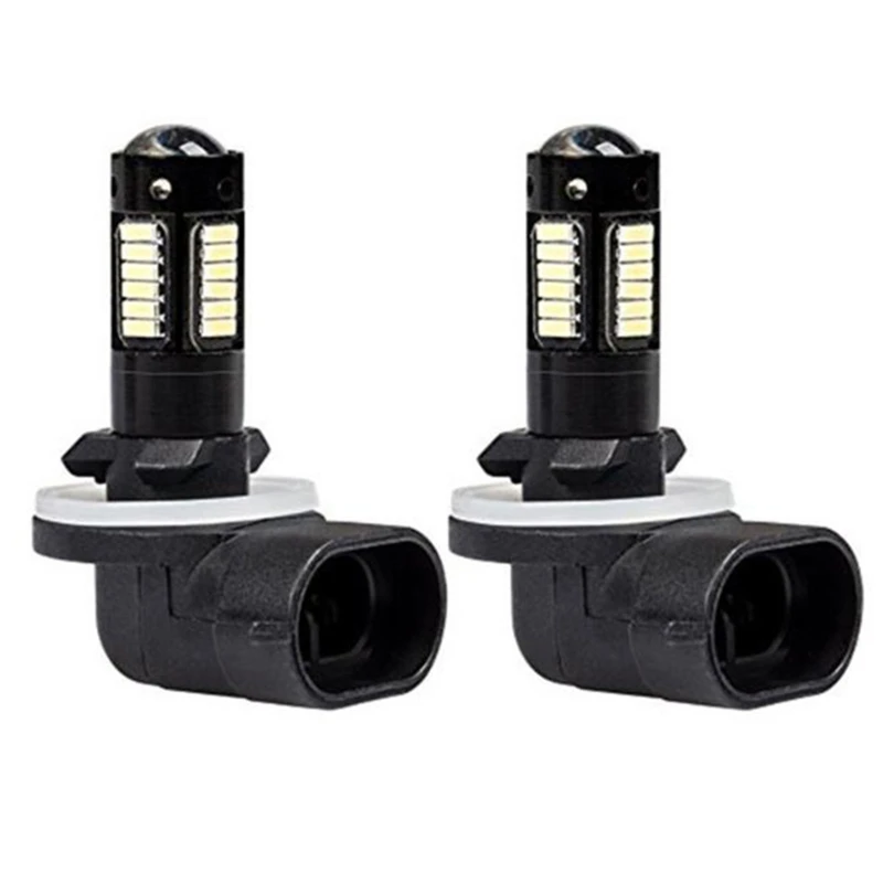 

2PC High Power 30-SMD 4014 880 881 889 H27 LED Replacement Bulbs White Car Fog Lights DRL Lamps Bulbs 4014 25W E8BC
