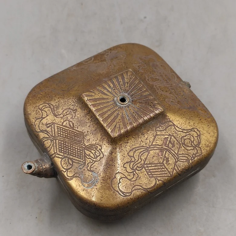 Капли воды из чистой меди каллиграфия Rongbao Studio квадратные капли ремесла обучение