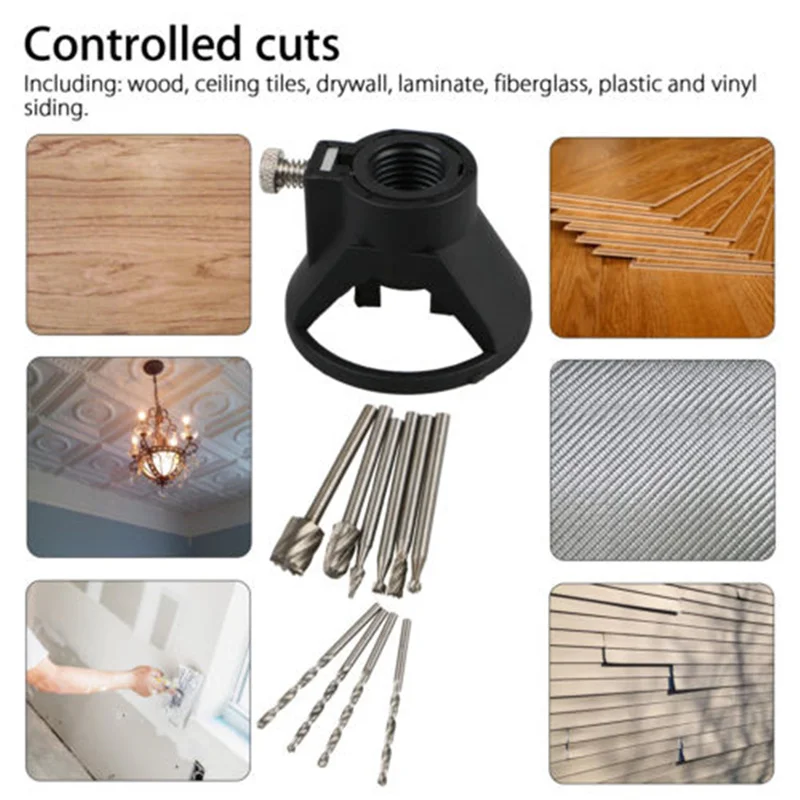 

11pcs/Set Hss Routing Router Drill Bits Set Dremel Carbide Rotary Burrs Tools Wood Stone Metal Root Carving Milling Cutter