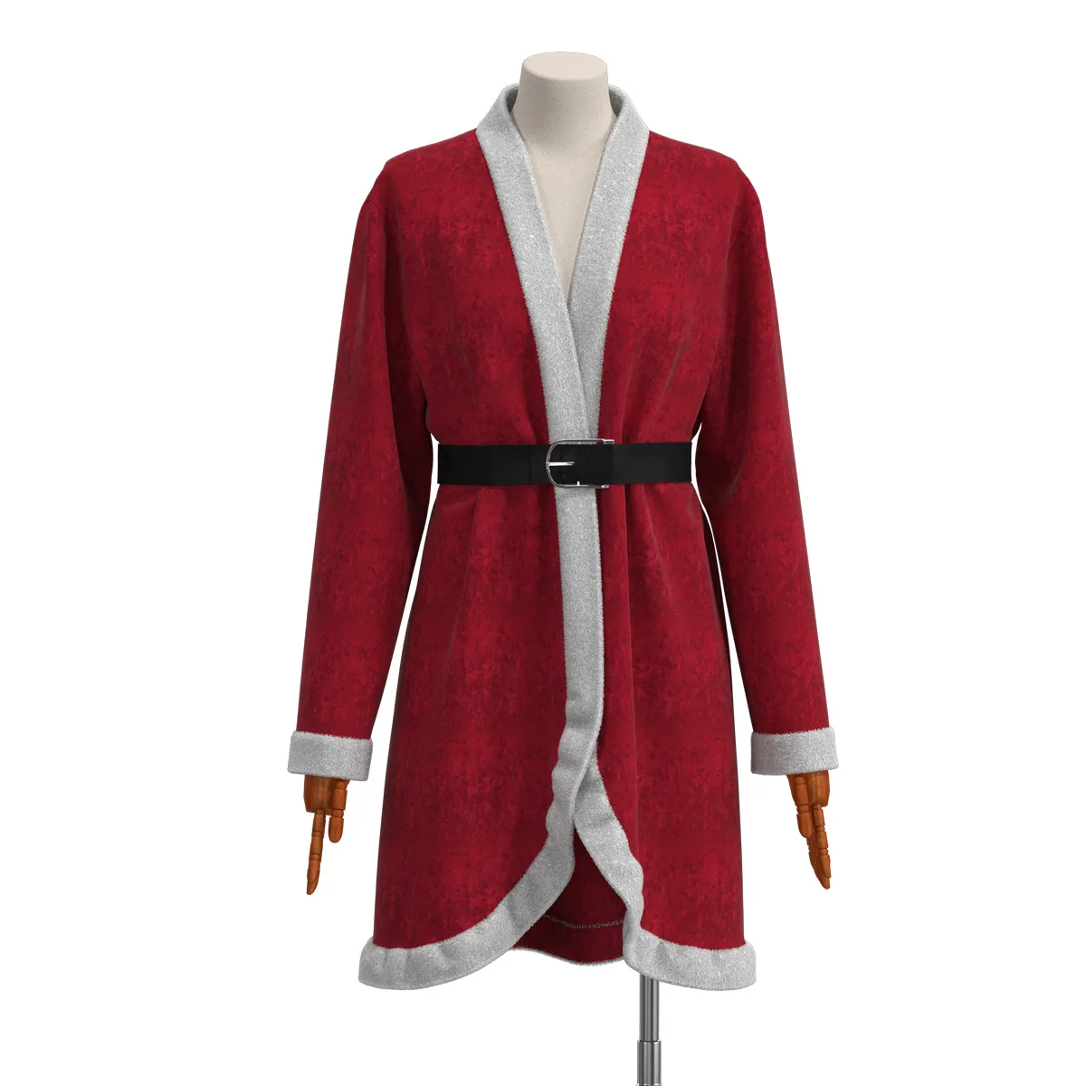 

Santa Claus Coat Hats For Christmas Red Cloak For Halloween Stage performance Cosplay Costume Designer Style