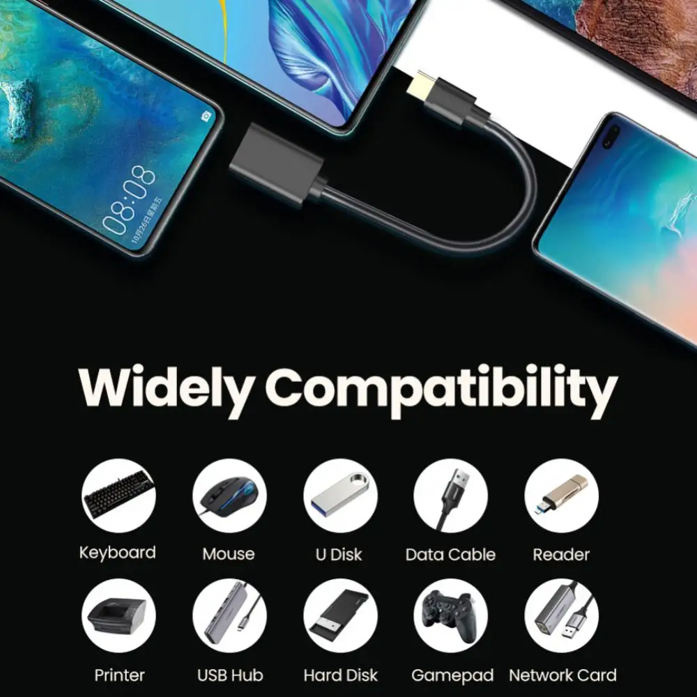 

Type-C To USB 3.0 Adapter Cable Alloy Nylon Braided Adapter Wire Compatible With Various Type-C Interface Devices