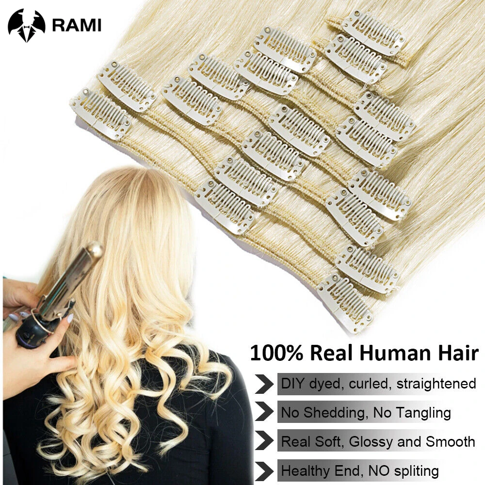 7 шт., 100% Натуральные Прямые волосы для наращивания, 12-26 дюймов 7 шт., 100% Натуральные Прямые волосы для наращивания, 12-26 дюймов