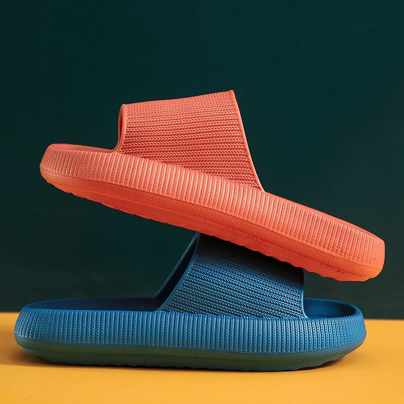 

2022 Women Home Sandals Bathroom Cloud Slippers Non-slip Flip Flops Woman Fashion Soft Sole EVA Indoor Slide