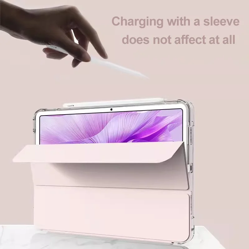 Мягкий чехол для планшета Honor Pad 9 12 1 2023 Pad8 V8 Pro X9 X8 11 5 Lite умный прозрачный кожаный со