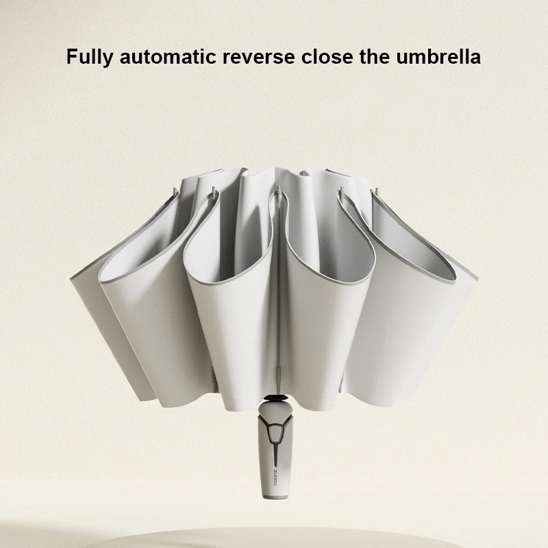 Xiaomi Luxury Full Automatic Reverse Umbrella With Refective Strip Wind Resistant Sunshade for Trip Oversized Folding Umbrella images - 6
