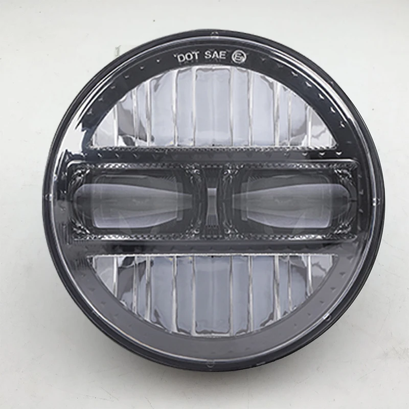 5 75-дюймовая круглая мотоциклетная светодиодная фара для Sportster XL1200C XL883C FXDWG FXSTC Dyna