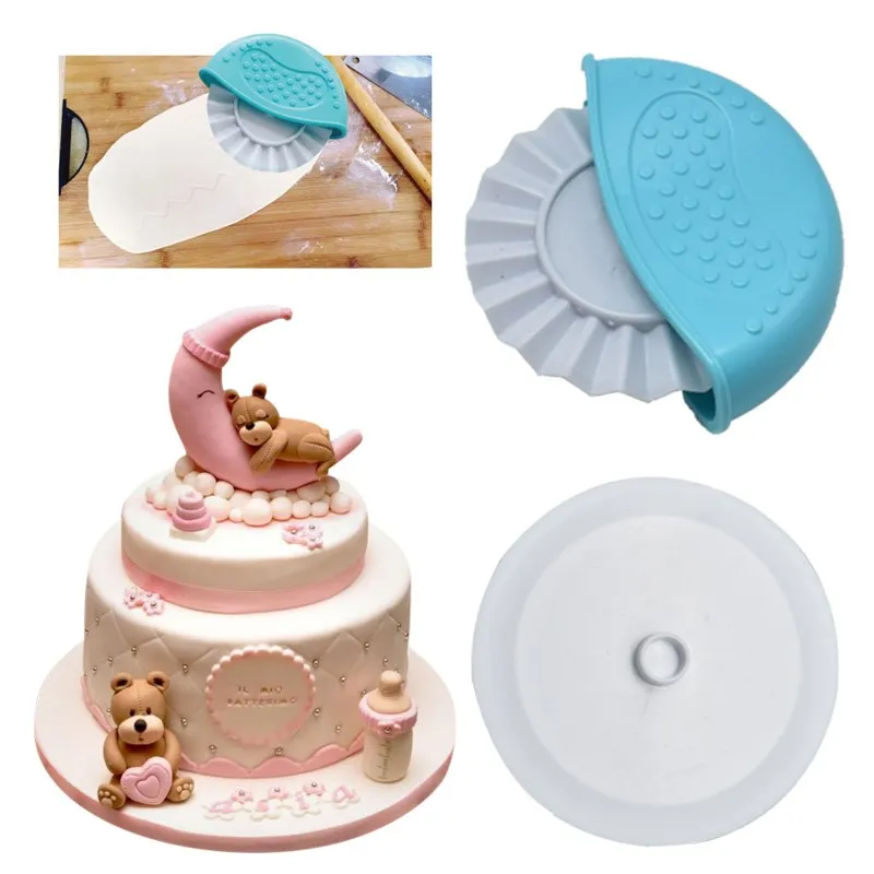 Режущий обжимной ролик для печенья волнистая форма пучка Кондитерский Резак