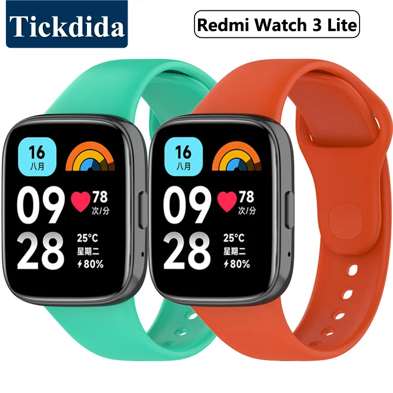 

Silicone Strap for Xiaomi Redmi Watch 3 Lite Band Replacement Watchband Bracelet for Redmi Watch Lite 3 Strap