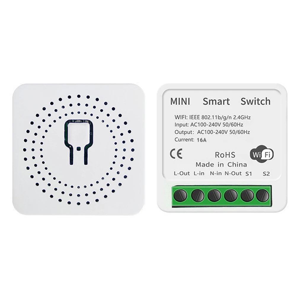 

Mini WiFi on-off 16/10A device stepless brightness switch retrofit voice control