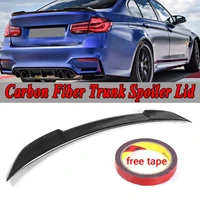 real carbon fiber trunk car spoiler wing for bmw f30 3 series sedan f80 m3 2013 2018 cs style rear wing spoiler lip