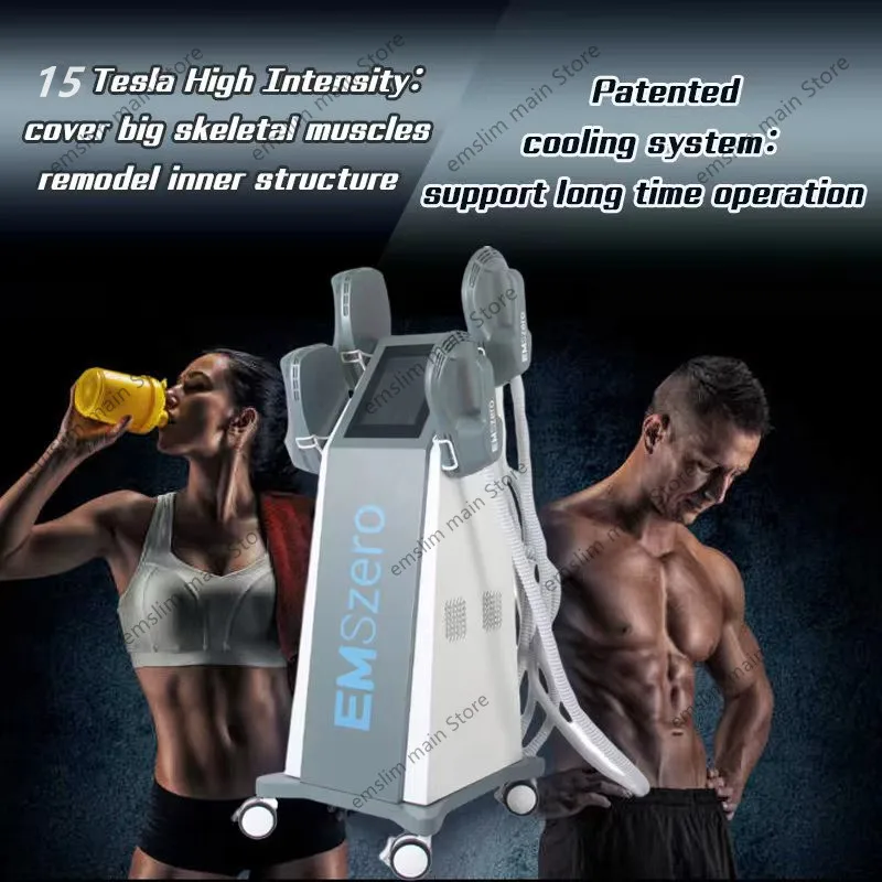 DLS-EMSLIM 15 Tesla with NEO Muscle Stimulation Slimming and Fat Reduction Focus on EMSzero Electromagnetic Body Shaping Machine