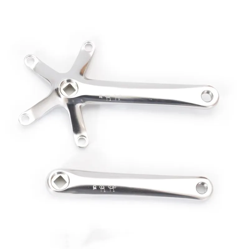 Складной велосипедный шатун полированный серебристый для Brompton cline tline BCD 130 170 мм