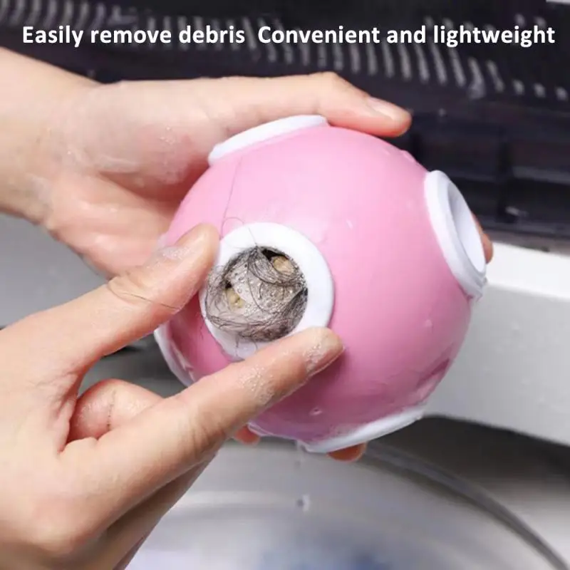 

Bathroom Accessories De-linting Catcher Reusable Absorbent Laundry Ball Tpr Reduce Tangling Hair Filtering Mesh Cleaning Tool
