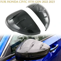 car abs side door rearview mirror caps trim rear view mirror cover for honda civic 11th gen 2022 2023 decoration stickers