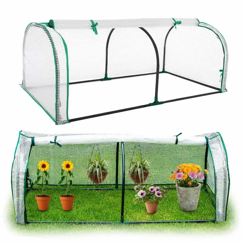 

Portable Greenhouse Cover Home Tunnel Greenhouse Ventilated Without Frame Cold Greenhouse Antifreeze Insulation Shed Greenhouse
