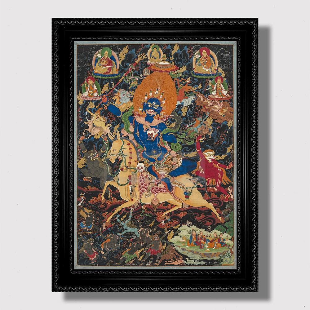 

Тибетский буддийский плакат на холсте