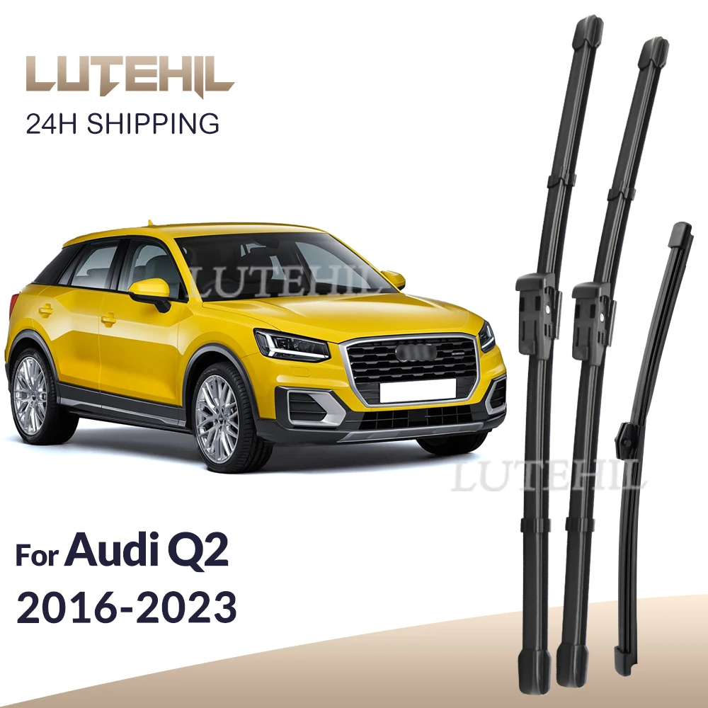 

Для Audi Q2 2016-2023 2017 2018 2019 2020 2021 2022 стеклоочиститель передние и задние щетки стеклоочистителя щетки для лобового стекла 24 "+ 19" + 13"