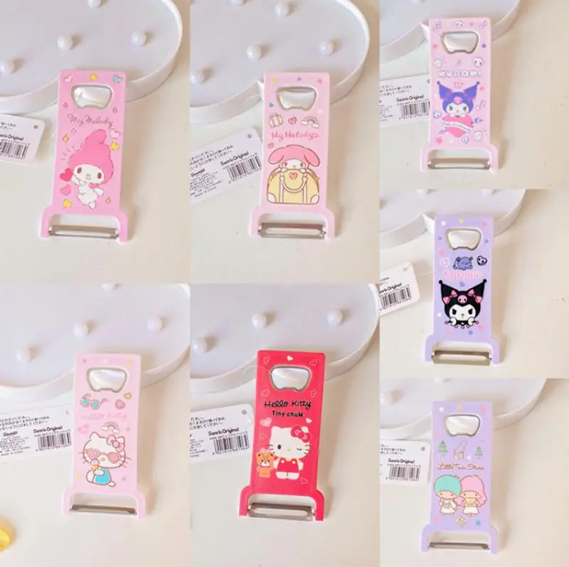 

Kawaii Sanrioed аниме My Melody Cinnamoroll Kuromi Purin Dog Kittys 2-в-1 открывалка для бутылок домашняя кухонная Овощечистка для фруктов