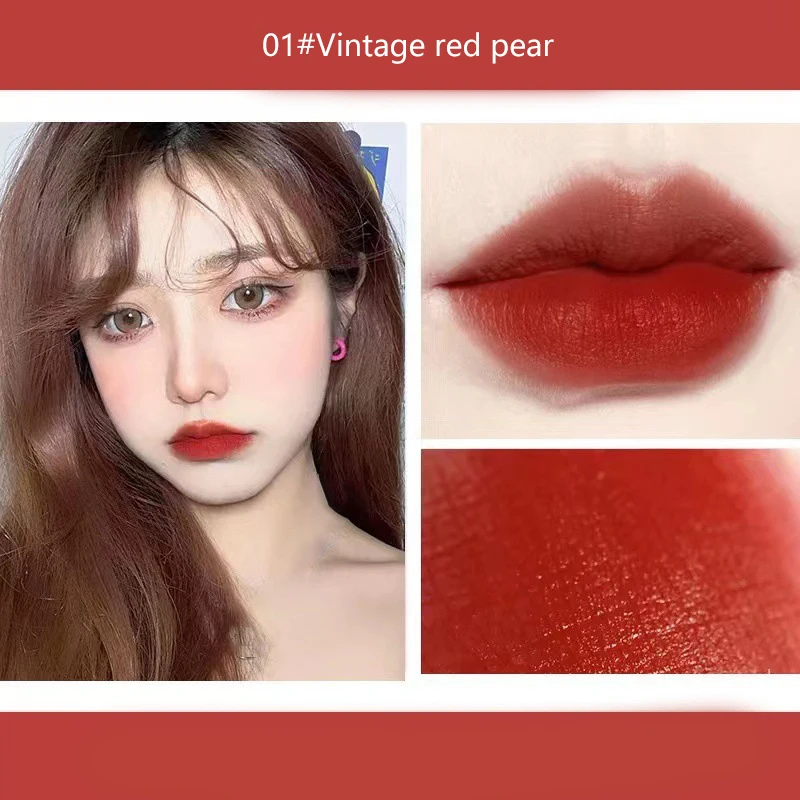 

Matte Lip Glaze Waterproof And Non-Marking Lipstick And Not Drying Out Naturally Whitening Lipstick High Chromaticity Lip Makeup