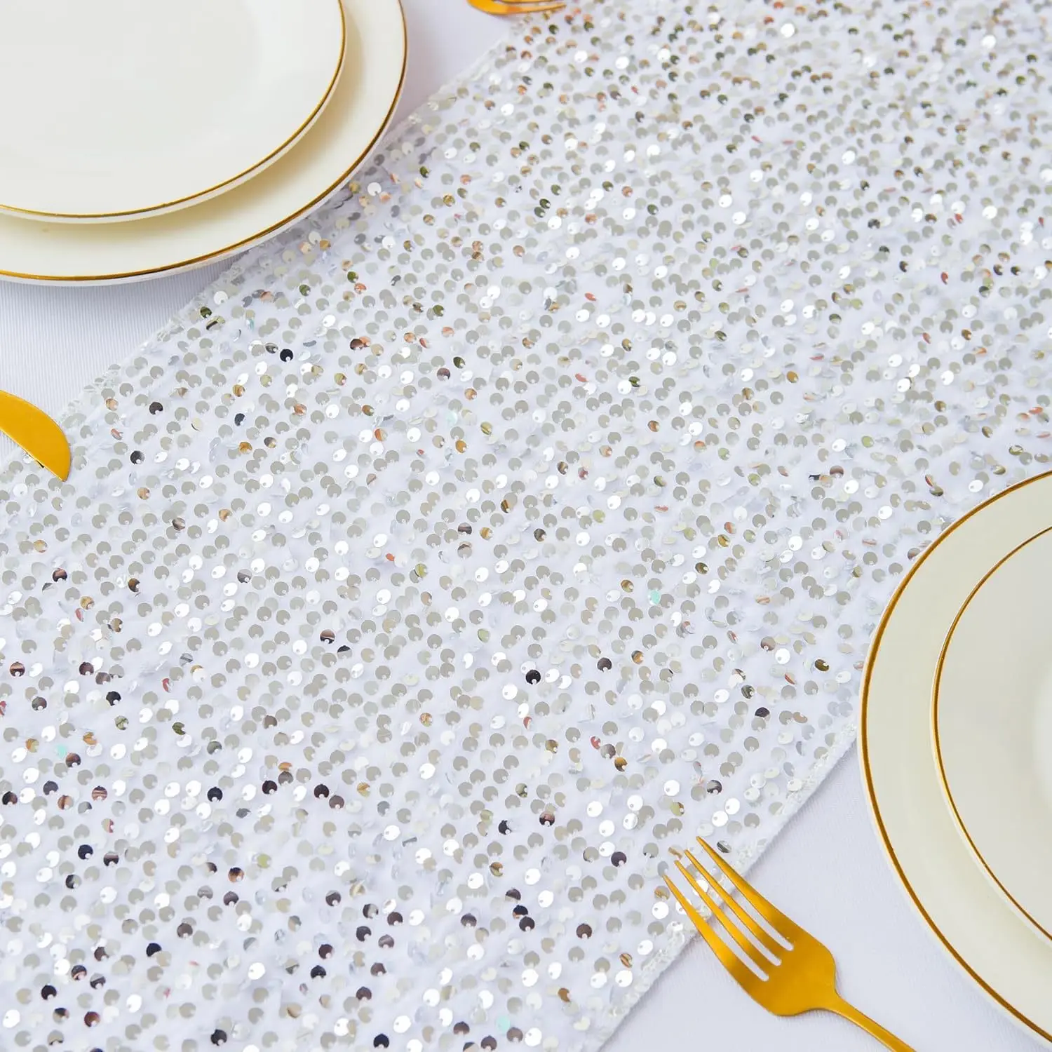 Рождественская блестящая скатерть 30x180 см красная/селая обеденный стол свадьба