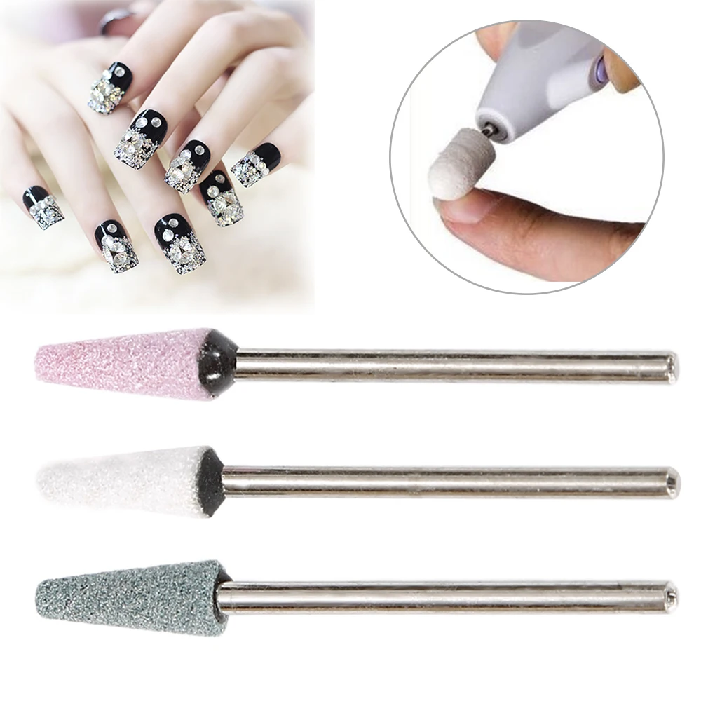

10Pc Ceramic Milling Cutter Manicure Nail Drill Bits Electric Nail Files Pink Blue Grinding Bits Mills Cutter Burr Accessories