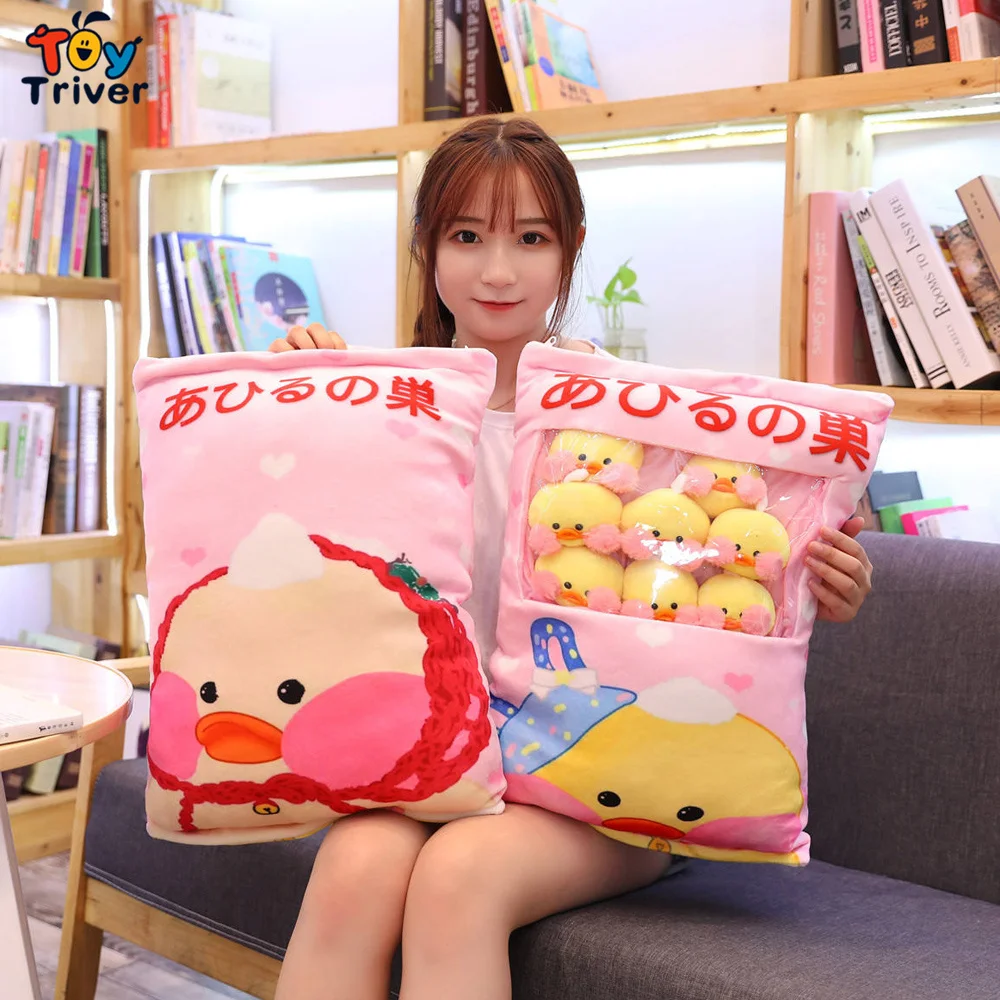 

Kawaii Lalafanfan утка плюшевые игрушки мягкие животные кукла подушка для малышей детей девочек мальчиков подарки на день рождения милый домашний ...