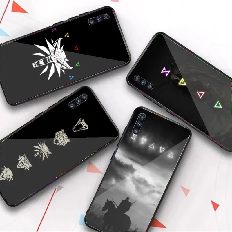 

The W-Witcher Phone Case For Samung A32 A51 A52 NOTE 10 20 S10 S20 S21 S22 Pro Ultra Black PC Glass Phone Cover