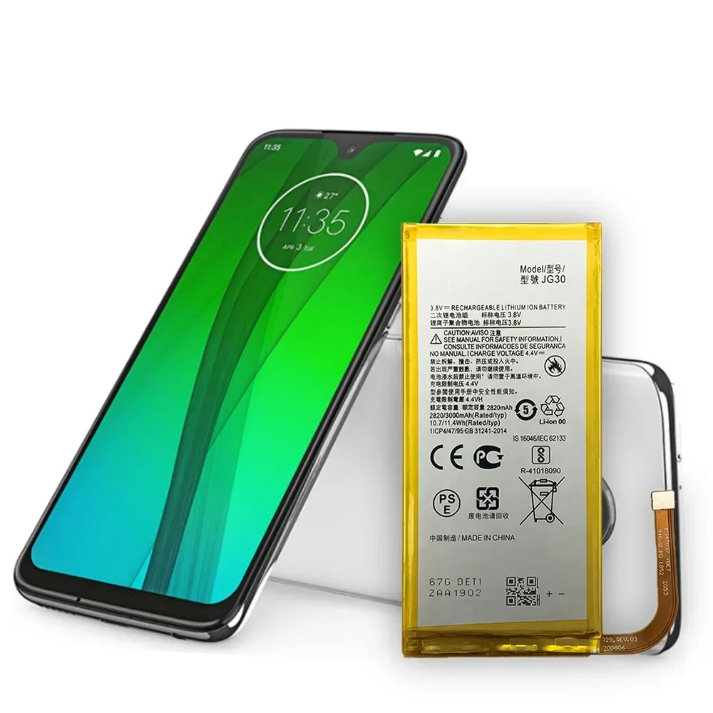 Фото Новый аккумулятор JG30 емкостью 3000 мАч для Motorola Moto J G7 XT1962-1, аккумуляторы хорошего качества для мобильных телефонов, литиевая батарея №2