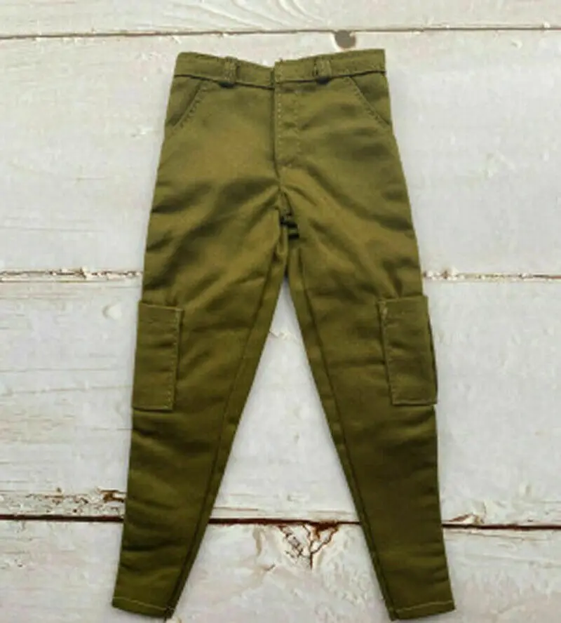 

Army green 1/6 Scale Male Soldier Fashion Casual Trendy Overalls Model for 12"