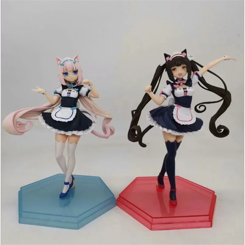 Аниме-фигурка нейкопара 17 см парад ваниль чокола привлекательная девушка