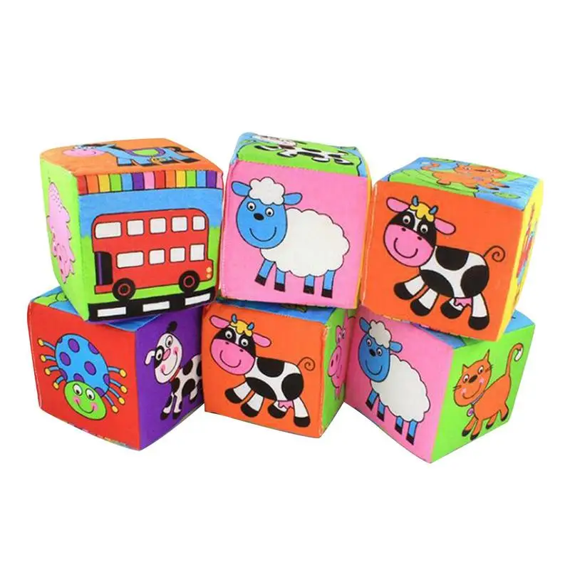 

Baby Blocks Multi-Colored Super Soft Math Games Toys Blocks Educational 3D Geometry Preschool Learning Toys For Kids