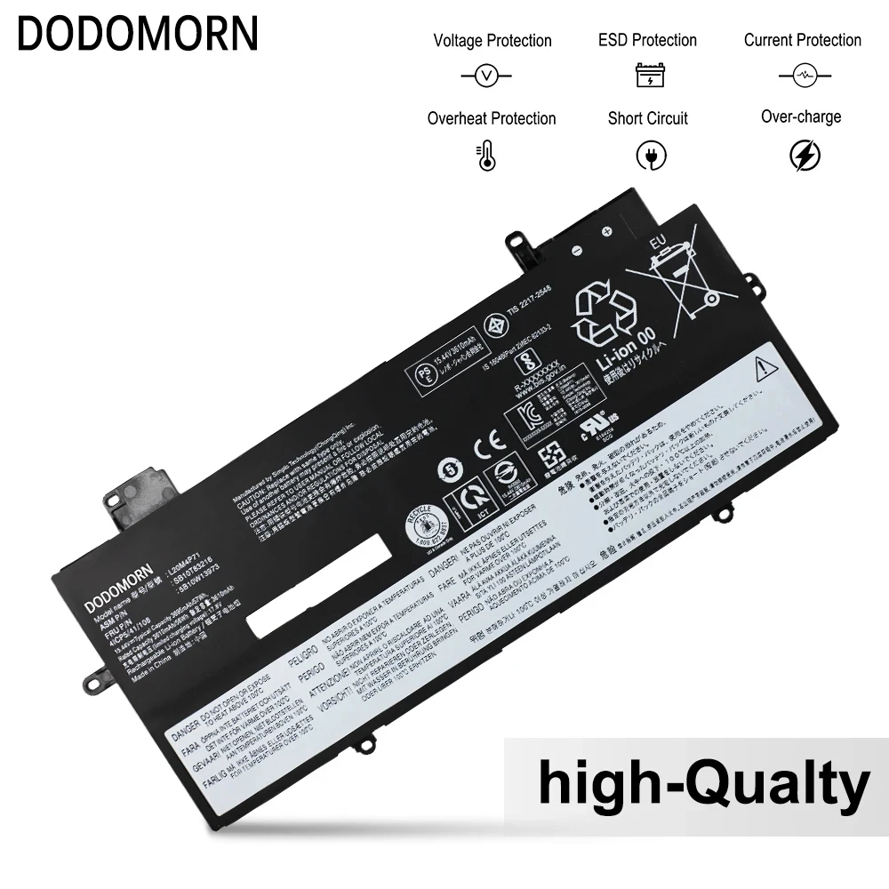 Новый аккумулятор для ноутбука L20M4P71 Lenovo ThinkPad X1 Carbon Gen 9 2021 G9-20XW L20L4P71 L20D4P71 L20C4P71 SB10T83217
