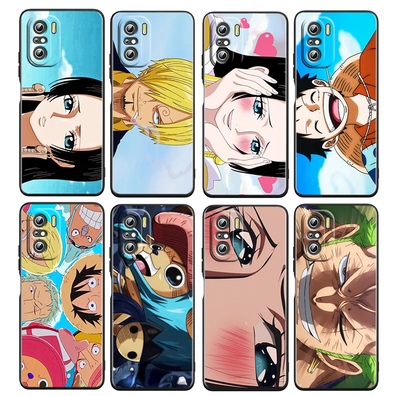 

ONE PIECE Cool Boys For Xiaomi Redmi K50 K40 Gaming K30 K30S K20 Pro 5G 10X TPU Soft Silicone Black Phone Case Cover Coque Capa