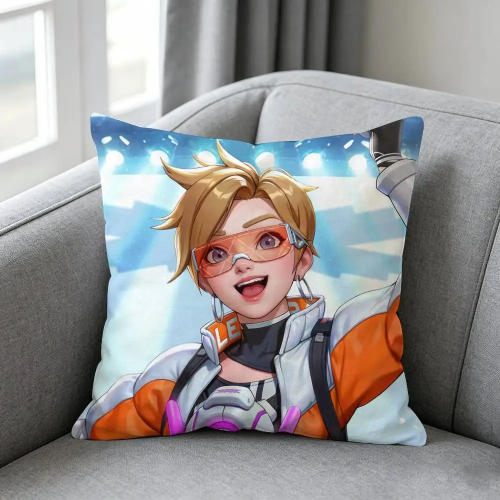 Наволочка Pop Game-e Overwatch, простой однотонный дизайн, подходит для различных стилей спален. (art.: 3920dbeee7714) - 3920dbeee7714