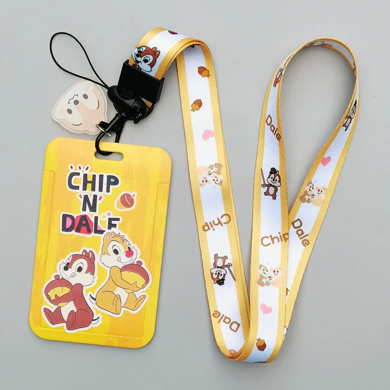 Милый шнурок в виде белки держатель для удостоверения личности мультяшный