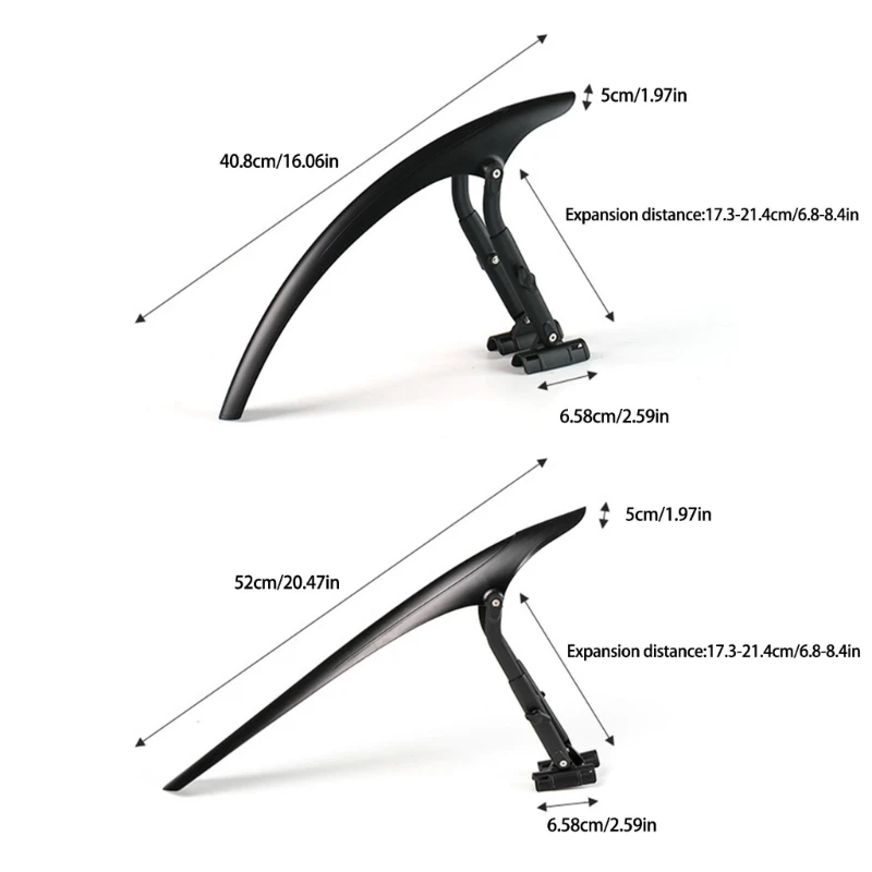 F1FD регулируемые велосипедные брызговики утолщенные расширенные передние/задние