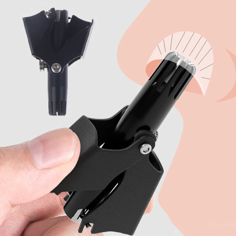 

Nose Hair Trimmer Set For Men Stainless Steel Nose Razor Shaver Manual Washable Nose Ear Hair Trimmer With Brush