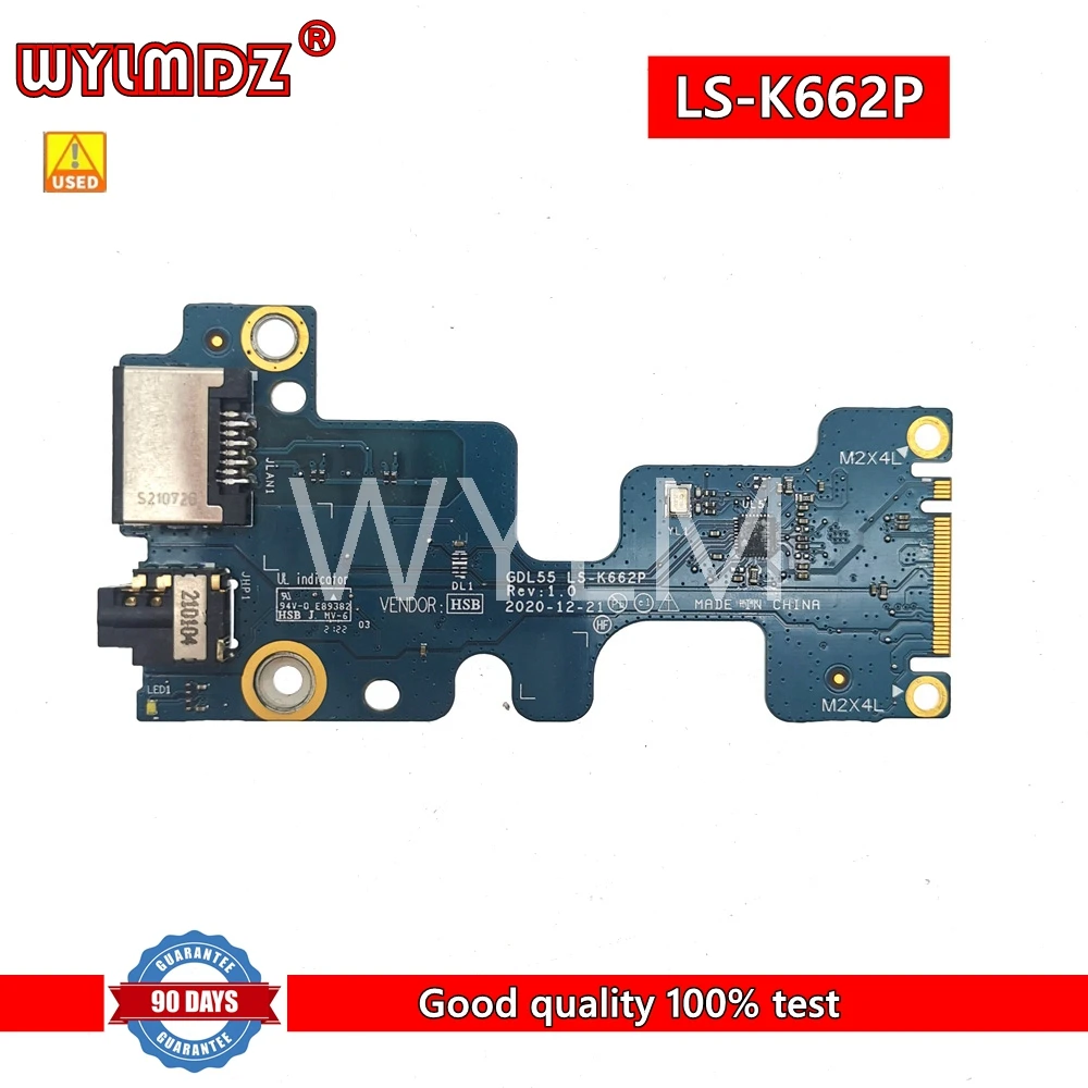 

GDL55 LS-K662P IO плата для Dell Inspiron G15 5510 5511 аудио Ethernet LAN порт IO Плата