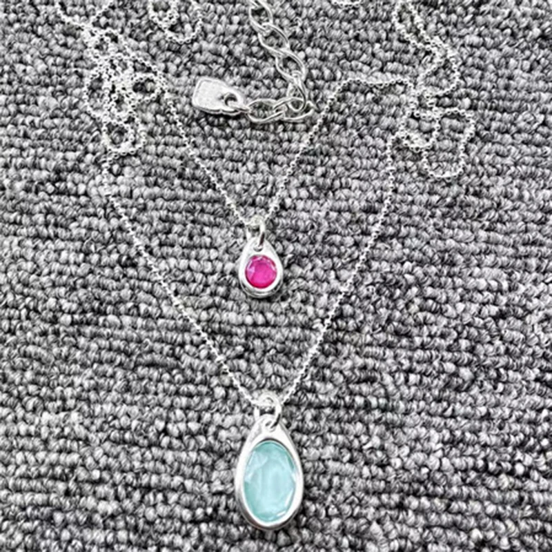 

2022 New High quality Original Fashion Electroplated 925 Silver Delicate Pendant Necklace Jewelry Gift