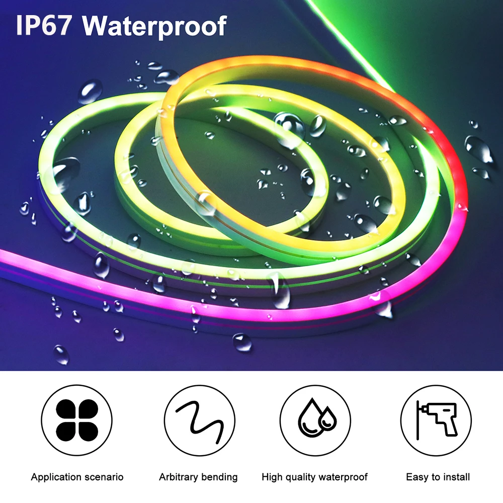 5M WS2811 WiFi Smart RGB Неоновая светодиодная лента 24 клавиши Пульт дистанционного