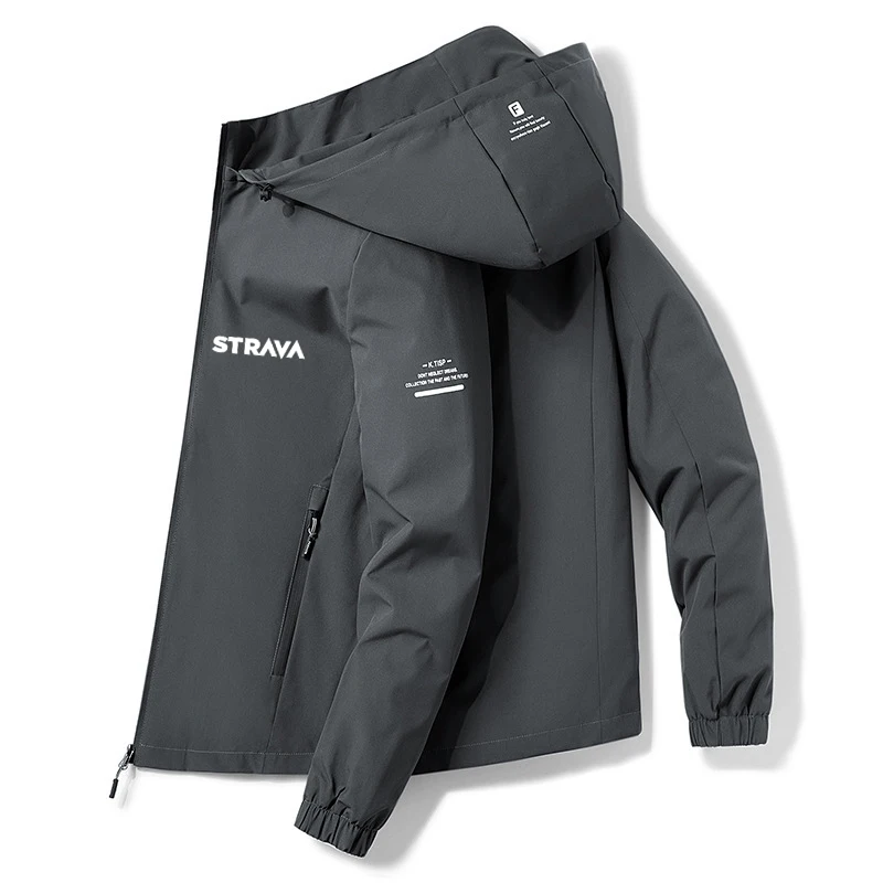 

Strava Spring Mtb Bike Jacket Men's Casual Hooded Mountain Bike Jacket Windproof Coats Outdoor Cycling Jacket Windbreaker Autumn