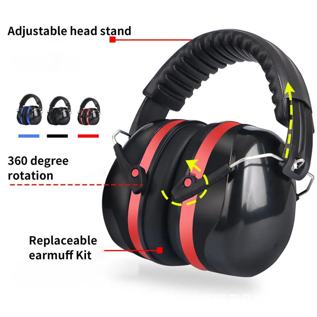 

Hot New Strengthen Soundproof Earmuffs Anti-Noise Headphones Shooting Sleep Learning Mute Earmuffs Drum Protection Headphones