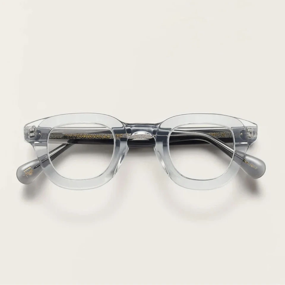 New Vintage Quality Splicing Mos-Cot Acetate Eyeglass Frame TELENA Classical Oval Design Eyewear Women Men Myopia Sphere Optical