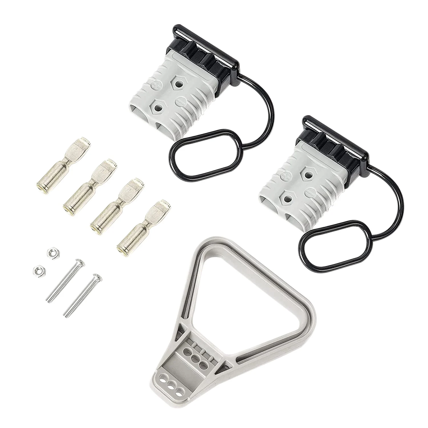 

2Pcs 2-4 AWG 175A Battery Power Connector Cable Quick Connect Disconnect Kit Anderson Connector for Winch Trailer