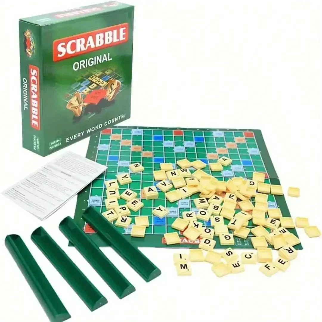 1 шт. английский пасьянс Scrabble шахматы с алфавитом алфавит настольная