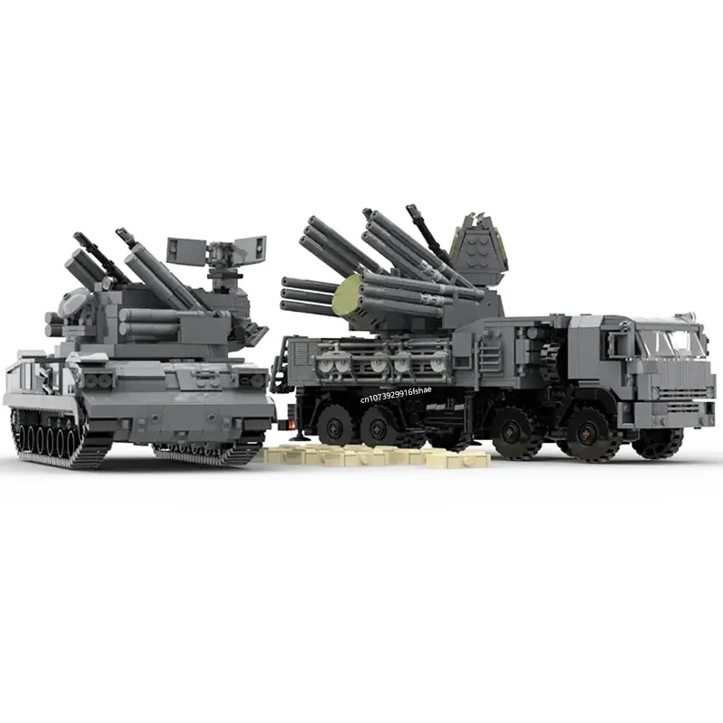 1845 шт. WW2 военные MOC PANTSIR S2 SA-22 система защиты от воздуха модель DIY творческие идеи