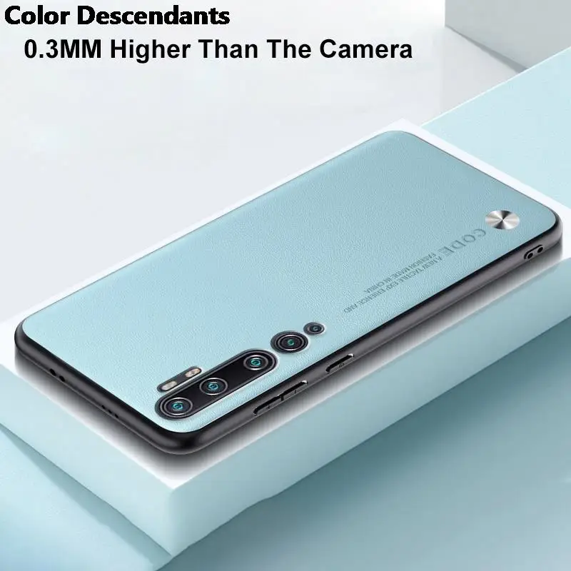 Роскошный чехол из искусственной кожи для Xiaomi Mi Note 10 Pro Note10 задняя крышка матовый
